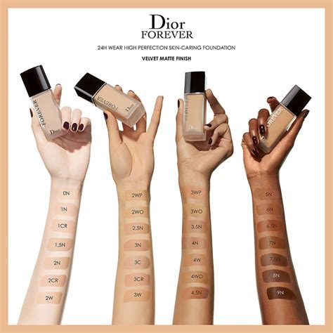 dior foundation colours|dior forever matte foundation shades.